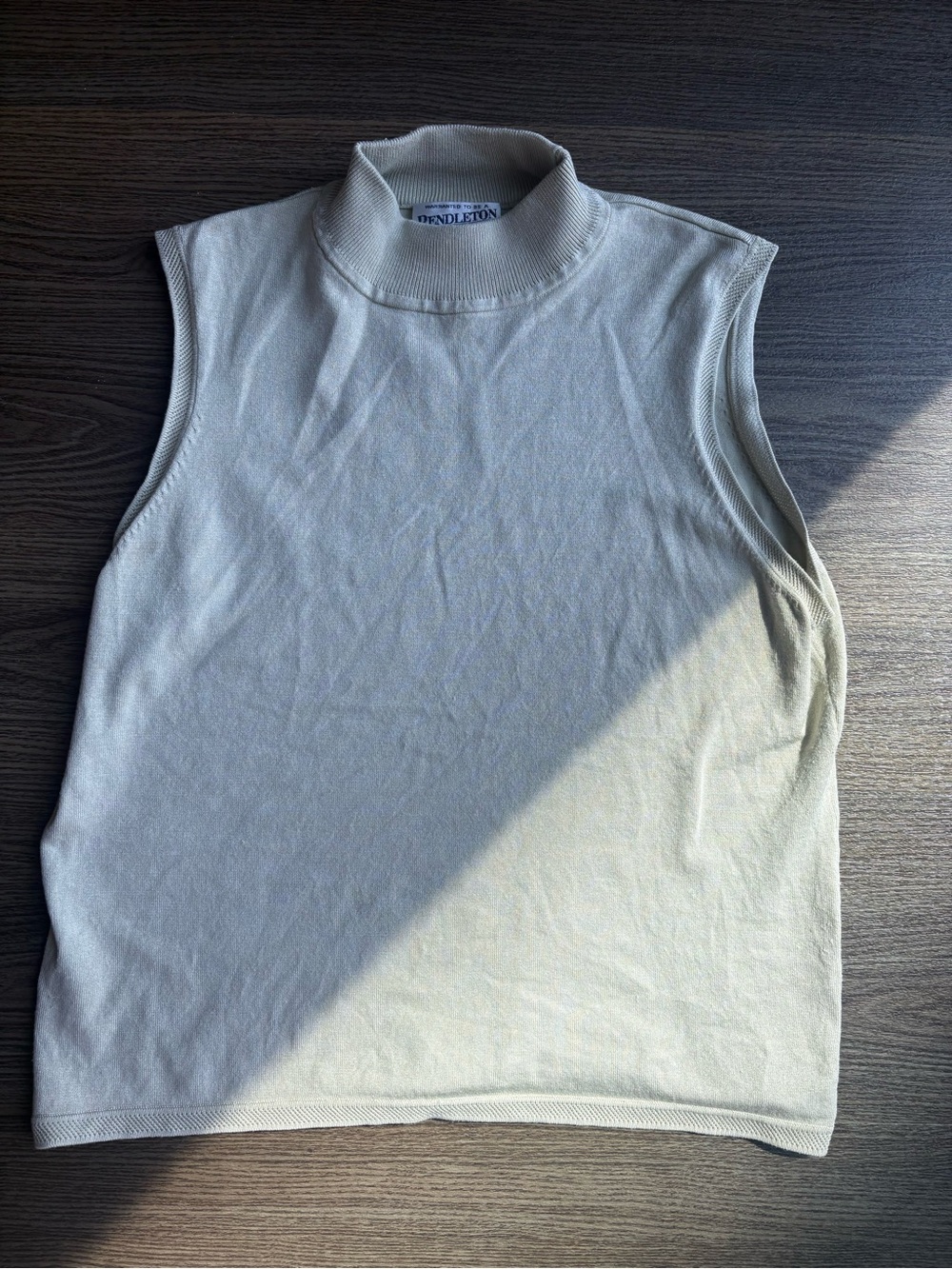 Pendleton Sleeveless Mock Neck Top